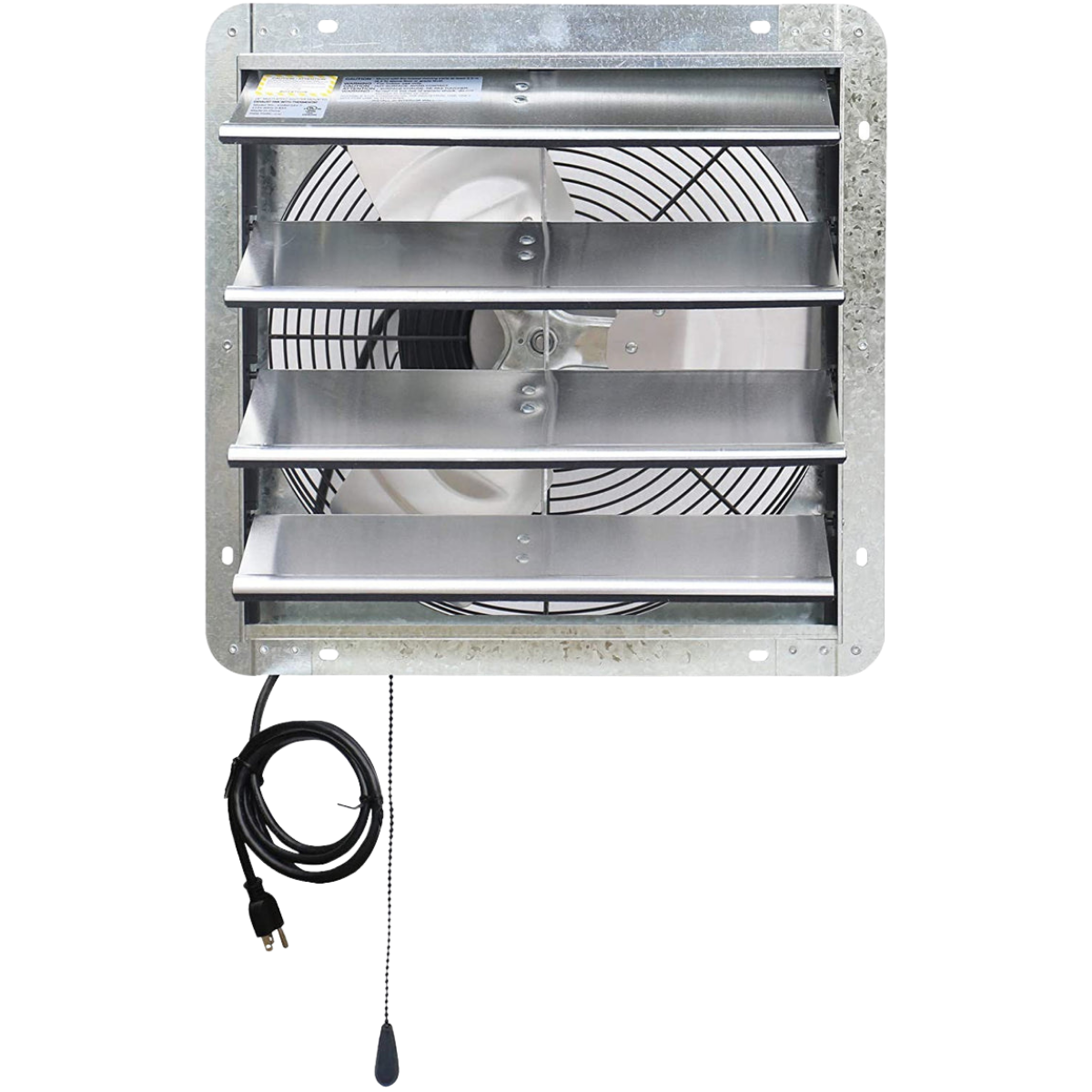 iLiving ILG8SFV-T with Speed Thermostat Control Shutter Exhaust Fan 16-in