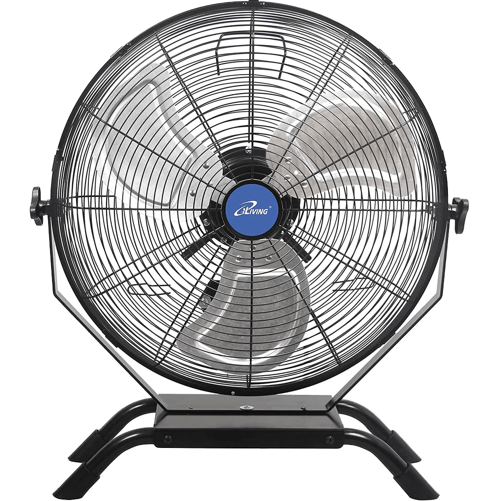 iLiving Wall Mounted Variable Speed Indoor/Outdoor Fan - 20-inch Fan - Front
