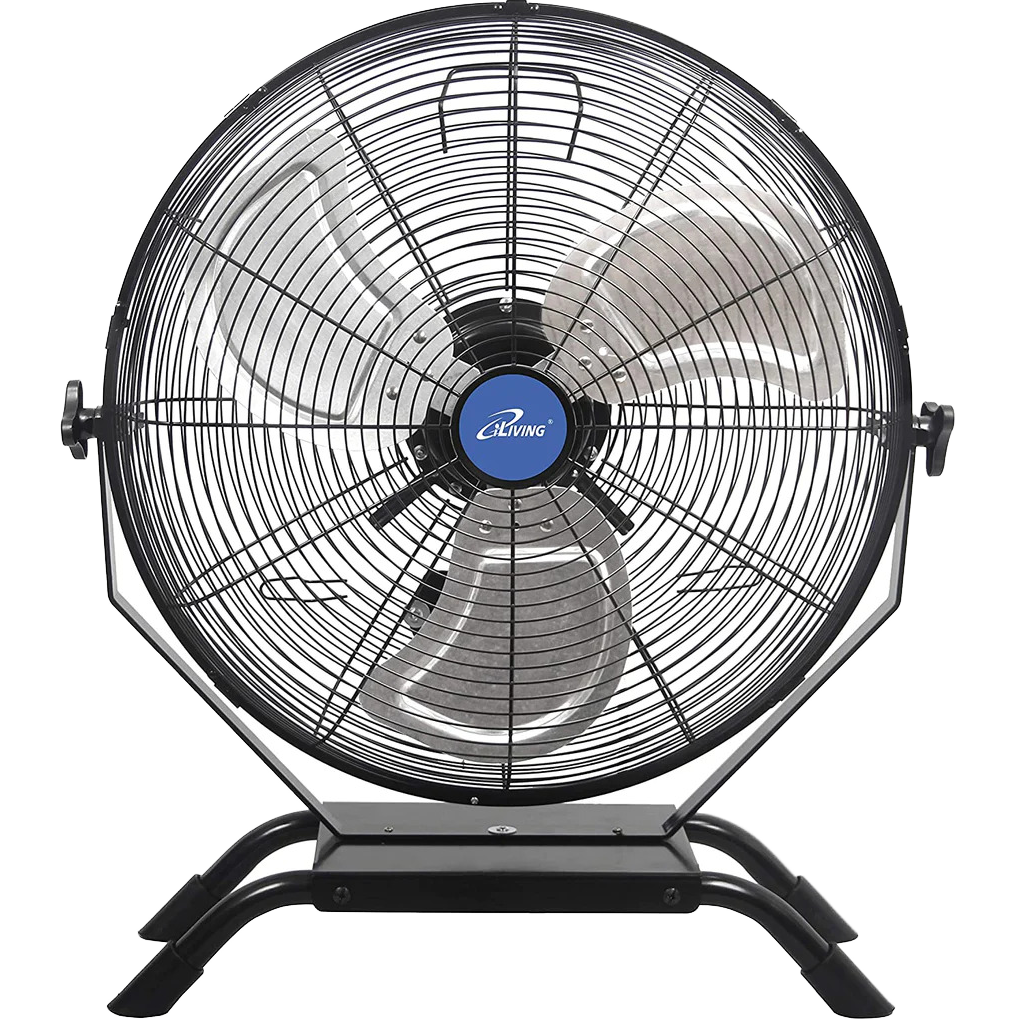 iLiving Wall Mounted Variable Speed Indoor/Outdoor Fan - 20-inch Fan - Front