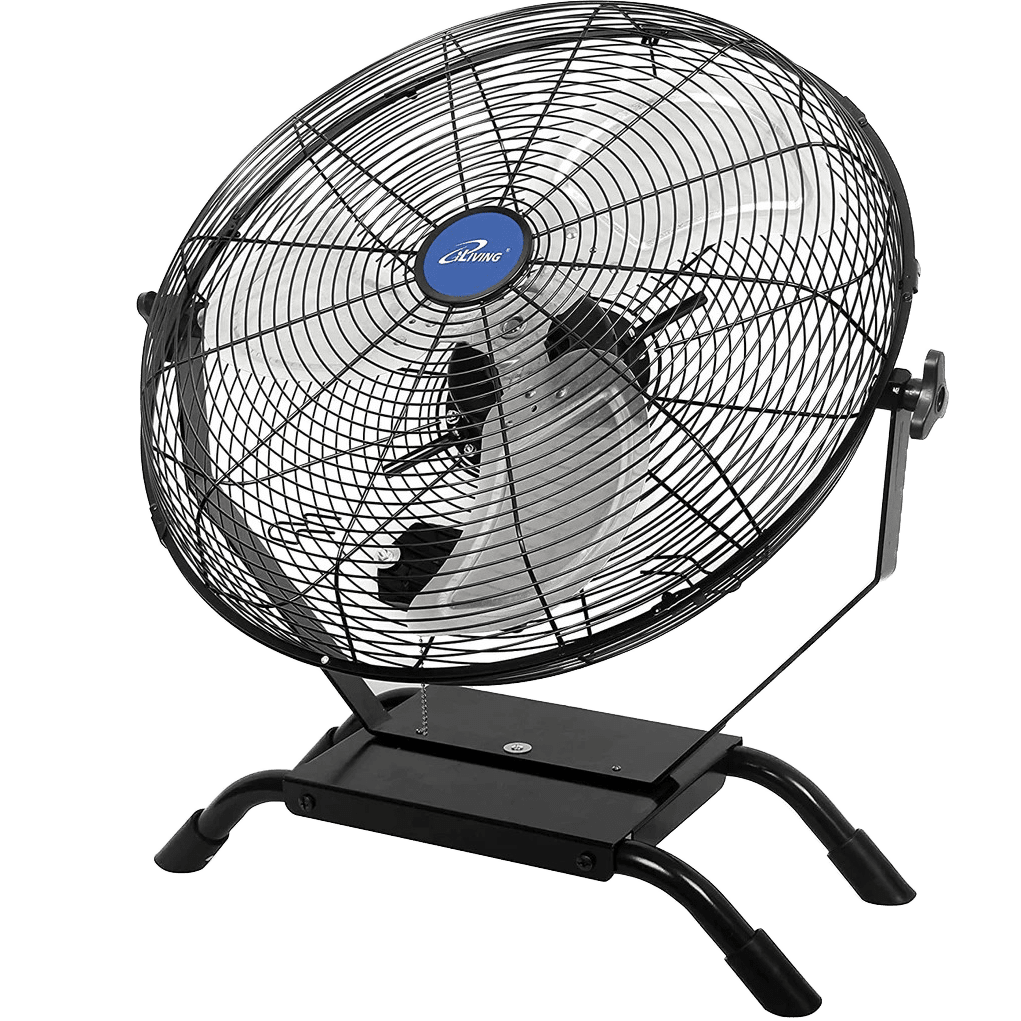 iLiving Wall Mounted Variable Speed Indoor/Outdoor Fan - 20-inch Fan - Tilted Head