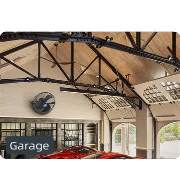 iLiving 3 Speed Wall Mounted Indoor/Outdoor Fan