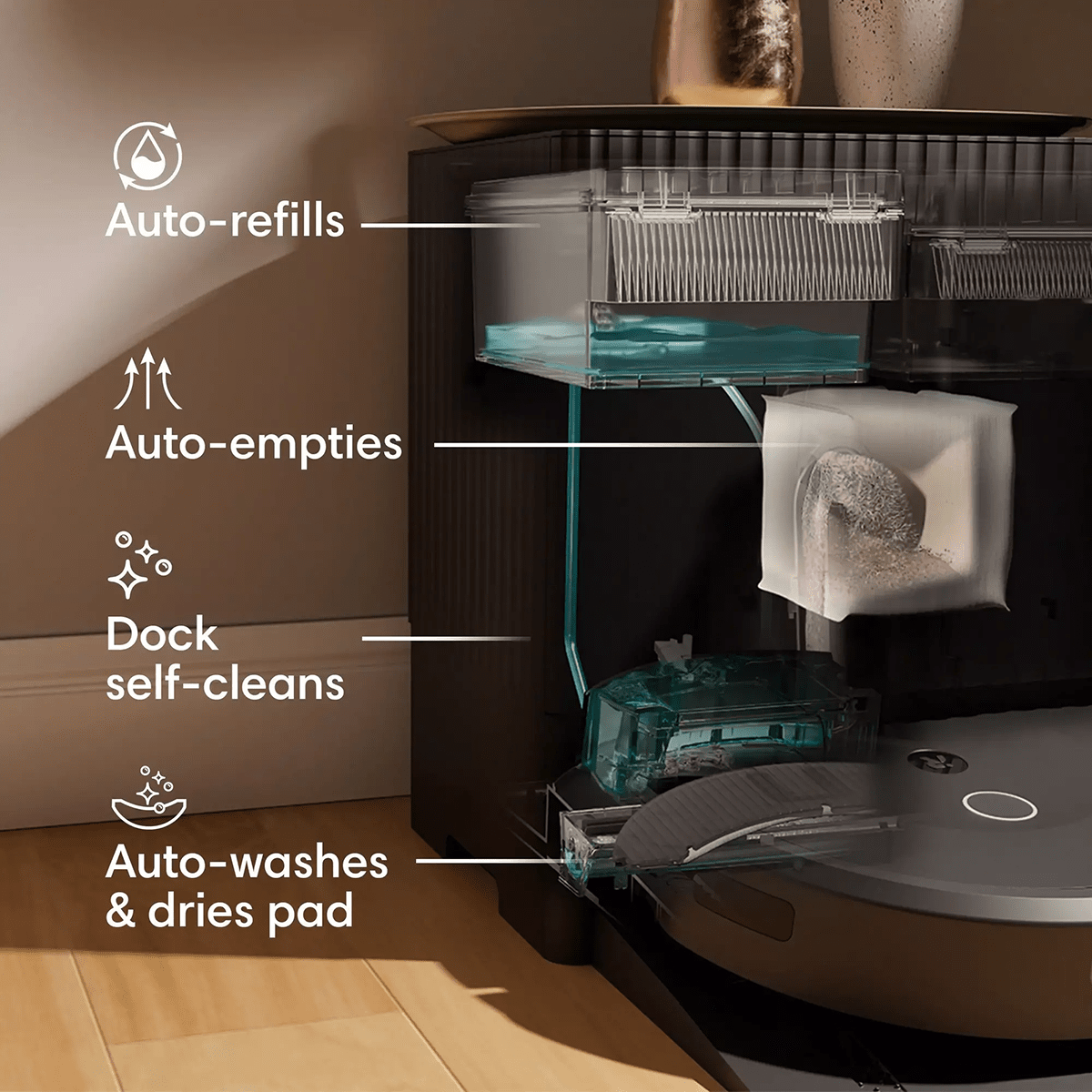 iRobot Roomba Combo 10 Max + AutoWash Dock - Infographic 4
