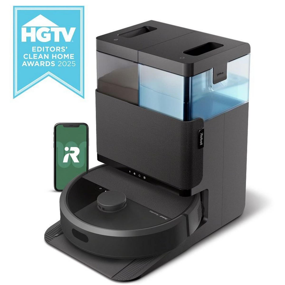 iRobot Roomba Plus 405 Vacuum Mop Robot w/ AutoWash Dock - Black HGTV