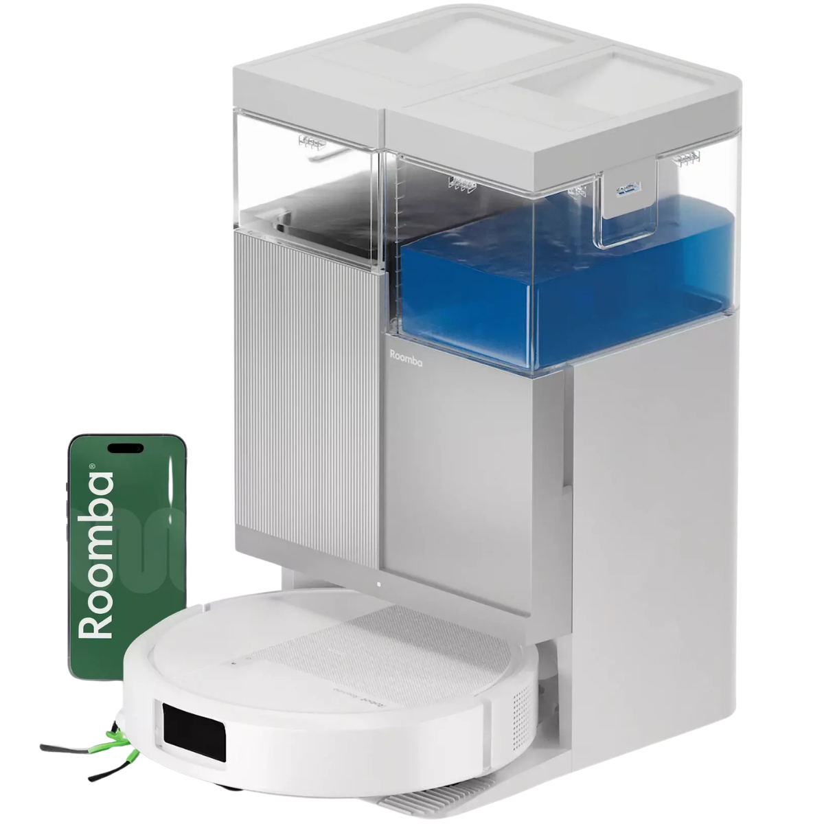 iRobot Roomba Plus 415 Combo Vacuum/Mop + AutoWash Dock - White