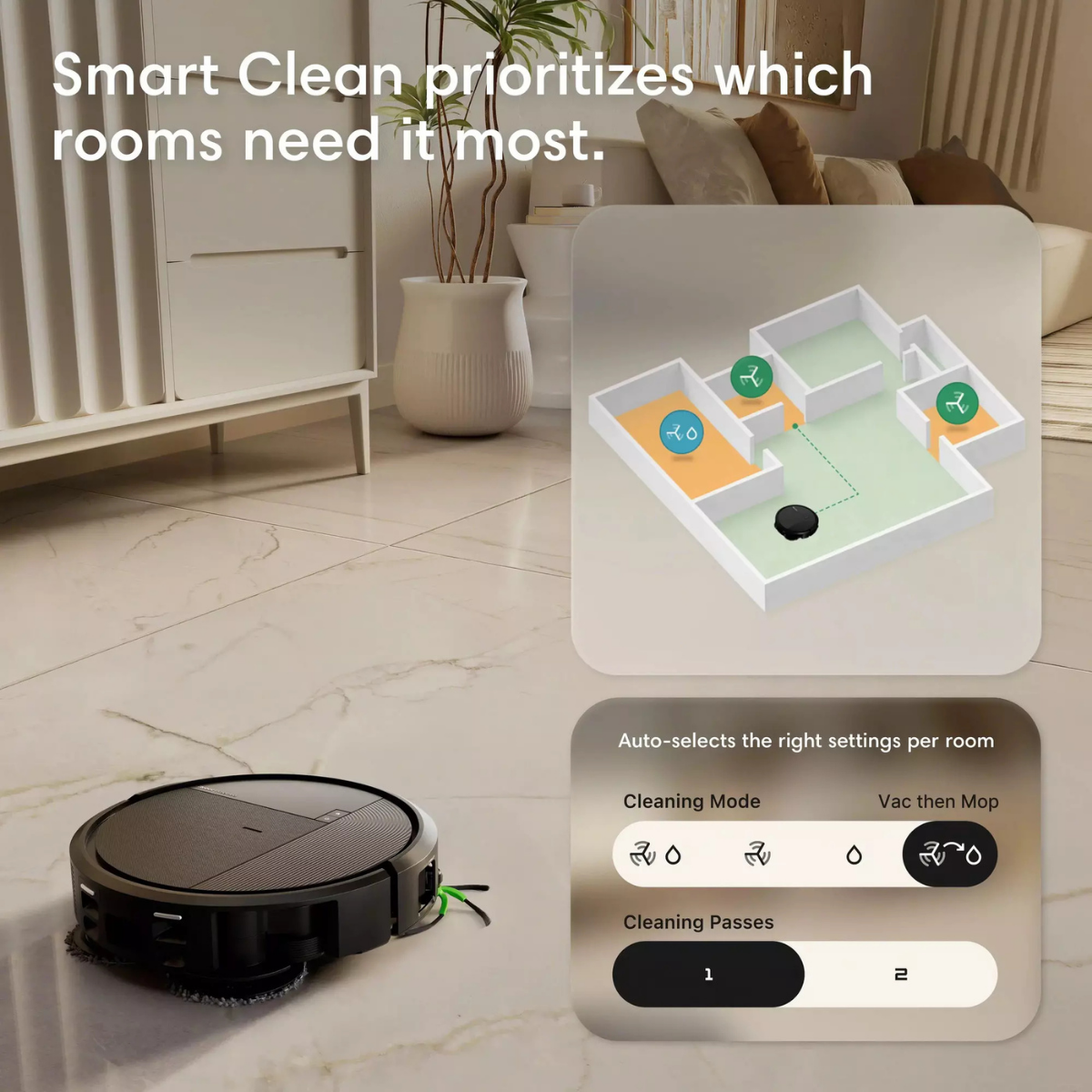 iRobot Roomba Plus 575 Combo Robot Vacuum/Mop + AutoWash Dock - Infographic 6