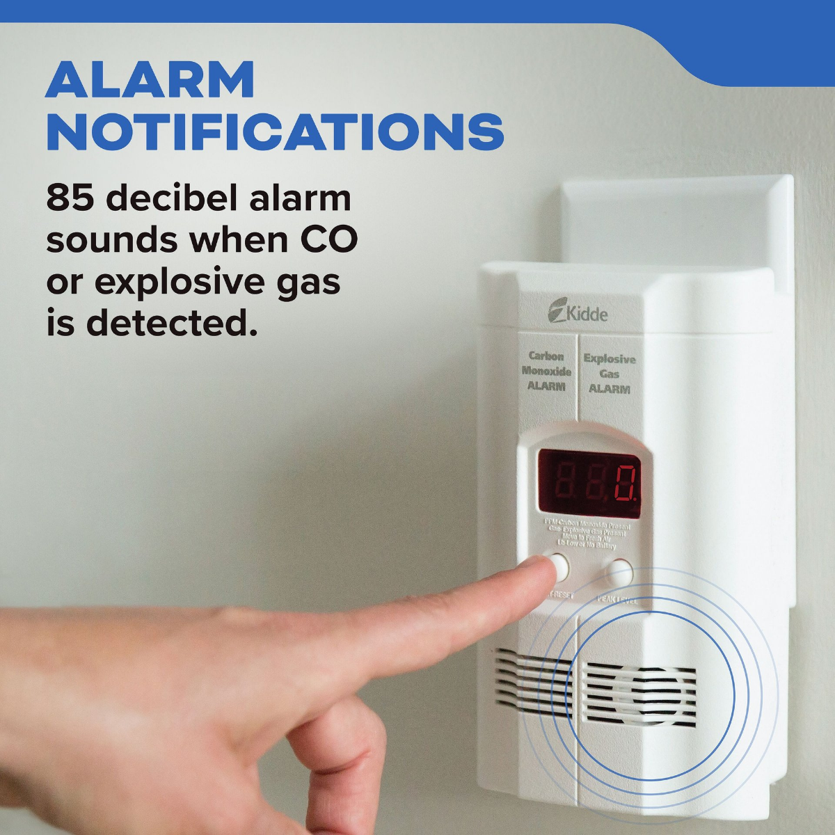 Kidde KN-COEG-3 Plug-In Carbon Monoxide & Explosive Gas Detector - Infographic 2