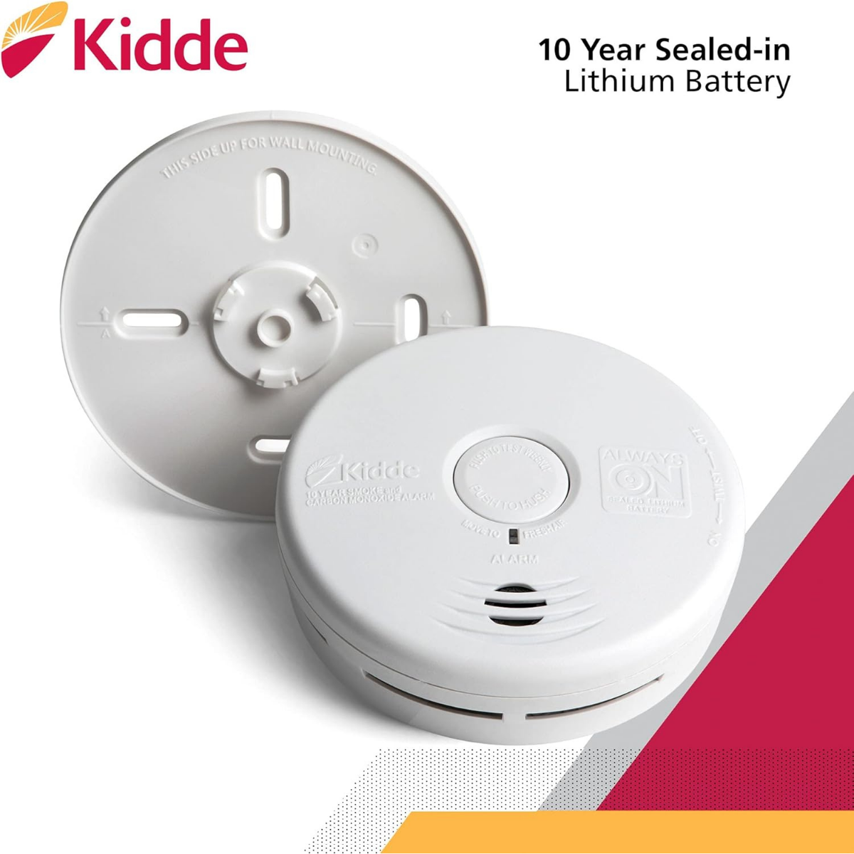 Kidde P3010K-CO Smoke & Carbon Monoxide Alarm w/ 10-Year Lithium Battery - Infographic 3