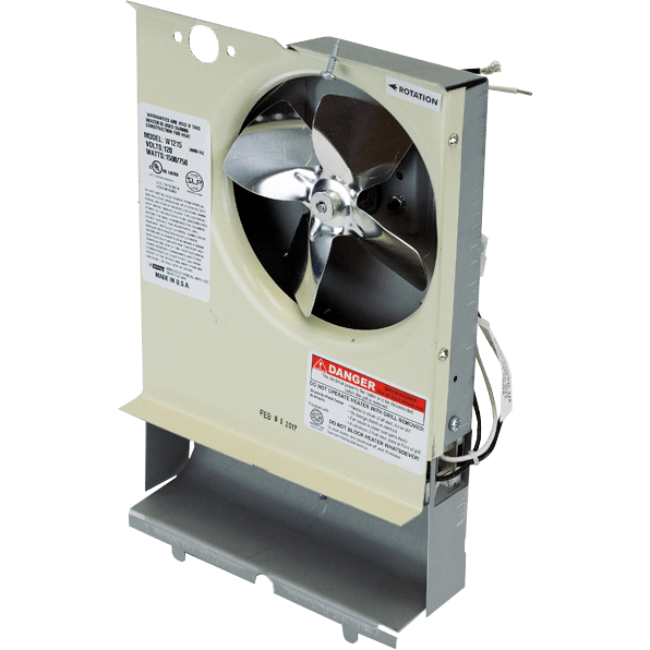 King Electric 120V Wet Location Wall Heater w/ Thermostat - Interior Fan