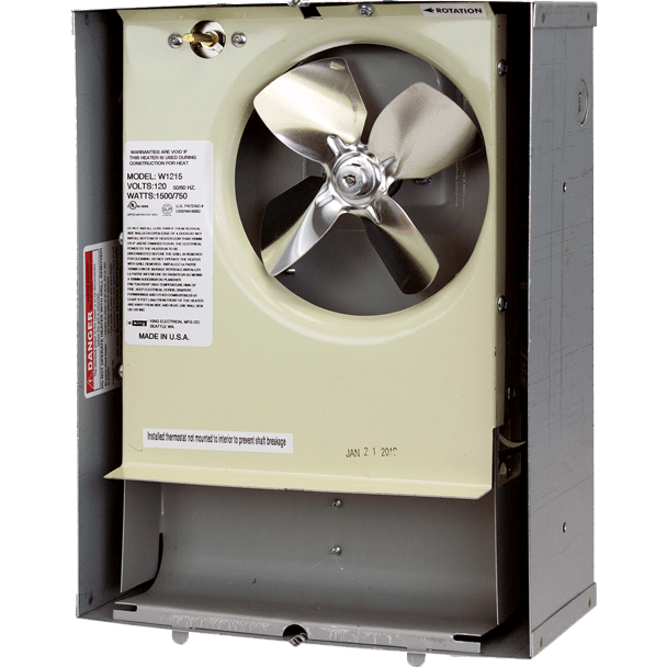 King Electric 120V Wet Location Wall Heater w/ Thermostat - Wall Can