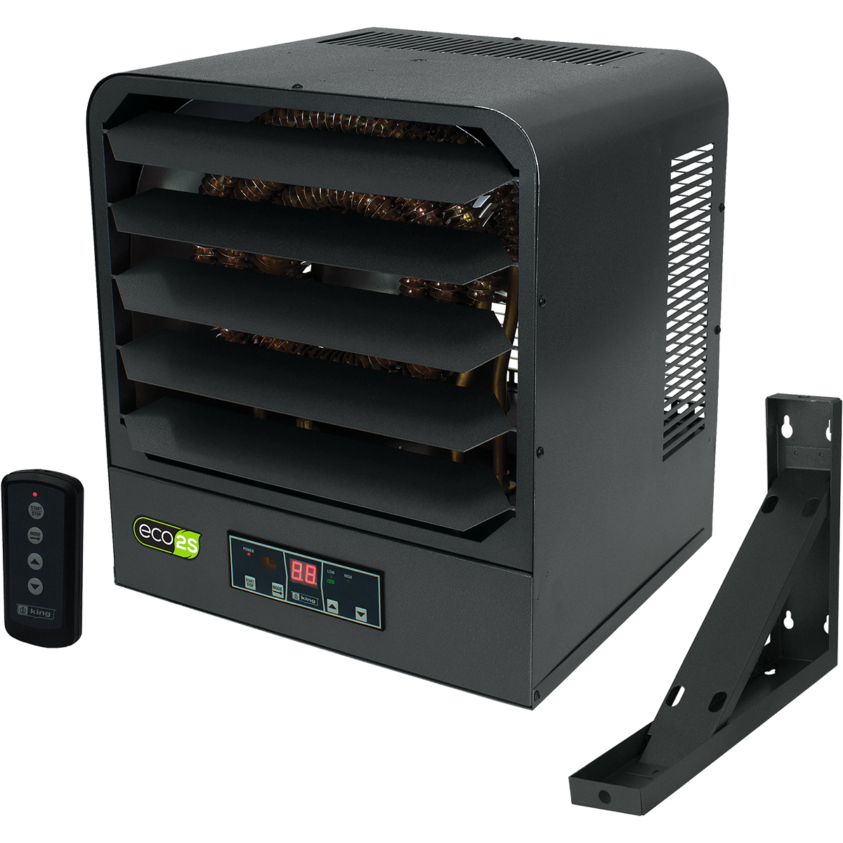 King Electric 240V Electronic Garage Heaters KB ECO2S Series - with accessories