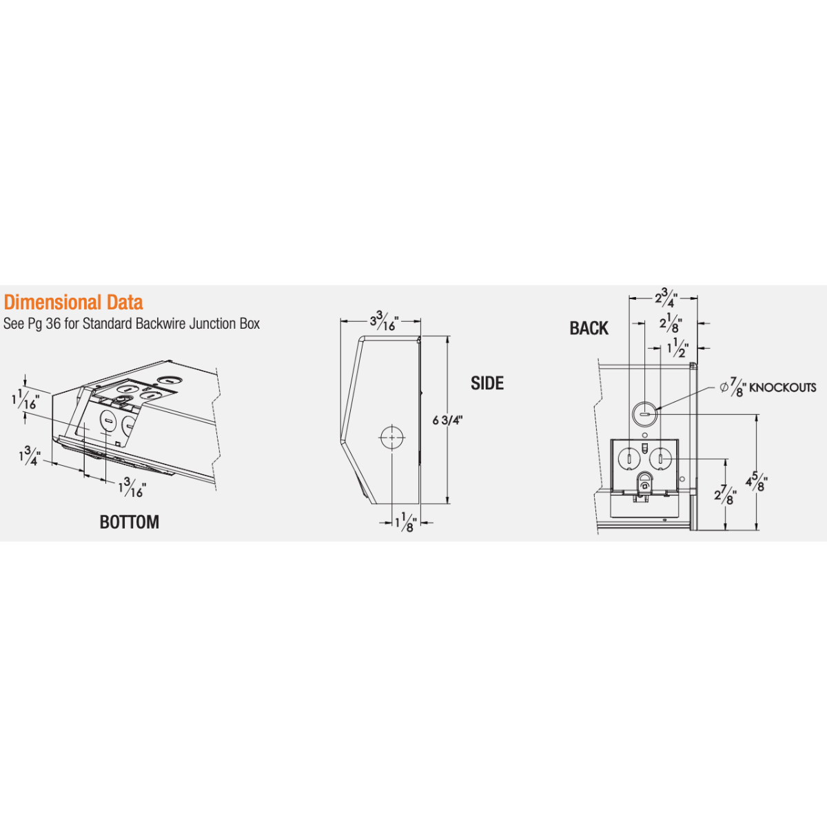 King Electric Ceramic Core Baseboard Heater 240V - Dimensions