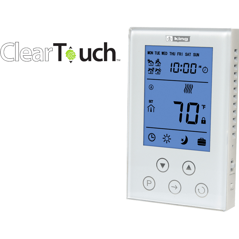 King Electric ClearTouch K302PE Programmable Thermostat