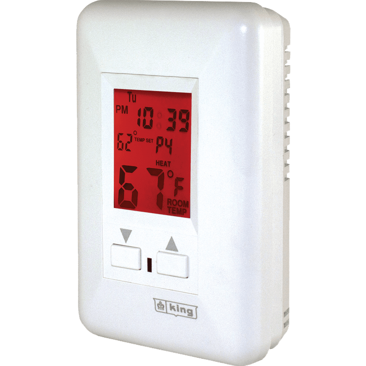 King Electric ESP 240V Electronic Line Voltage Thermostat - Angle View
