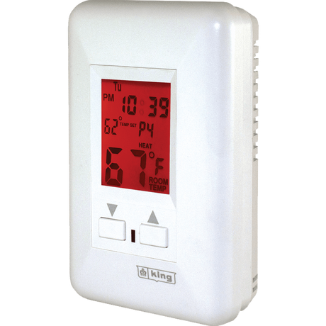 King Electric ESP 240V Electronic Line Voltage Thermostat - Angle View