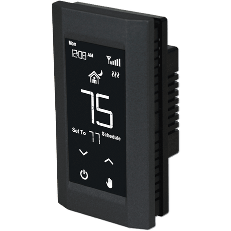 King Electric Hoot DP 240V Wi-Fi Touch Screen Thermostat - Black