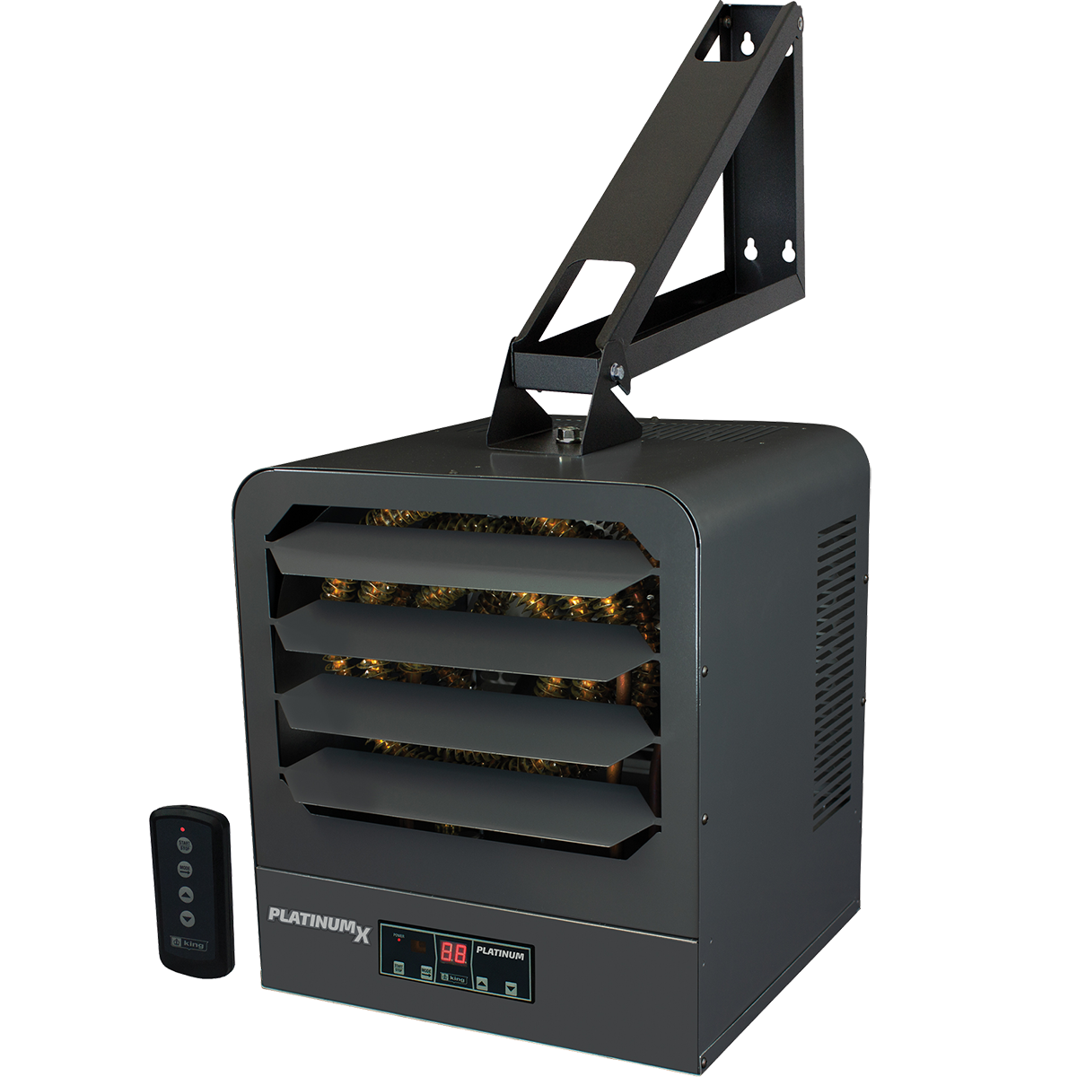 King Electric KB PlatinumX Single Phase 208V Unit Heater - angle