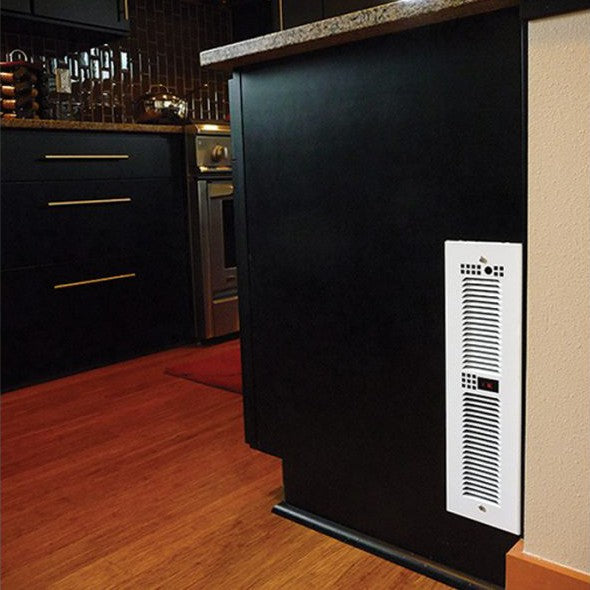 King Electric Multi Watt Horizontal Vertical Kickspace Heater 120V White Lifestyle