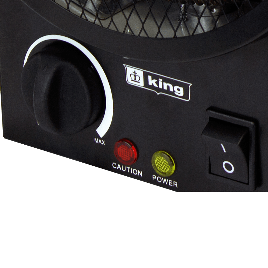 King Electric PGH2440TB 240V Portable Garage Heater - Controls