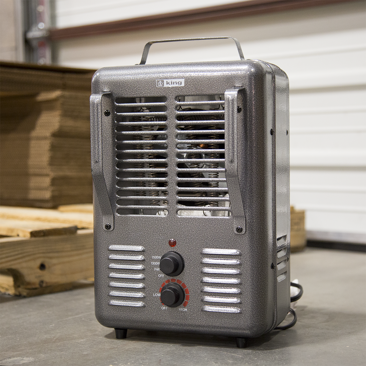 King Electric PHM-1 1500-Watt Portable Milkhouse Utility Heater - in warehouse
