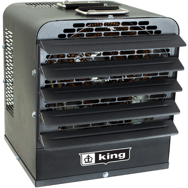 King Electric PKB-FM Portable Garage Heater - Angle