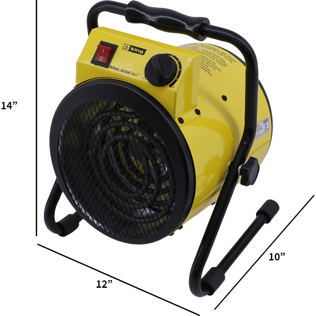 King Electric PSH1215T Shop Heater - Dimensions