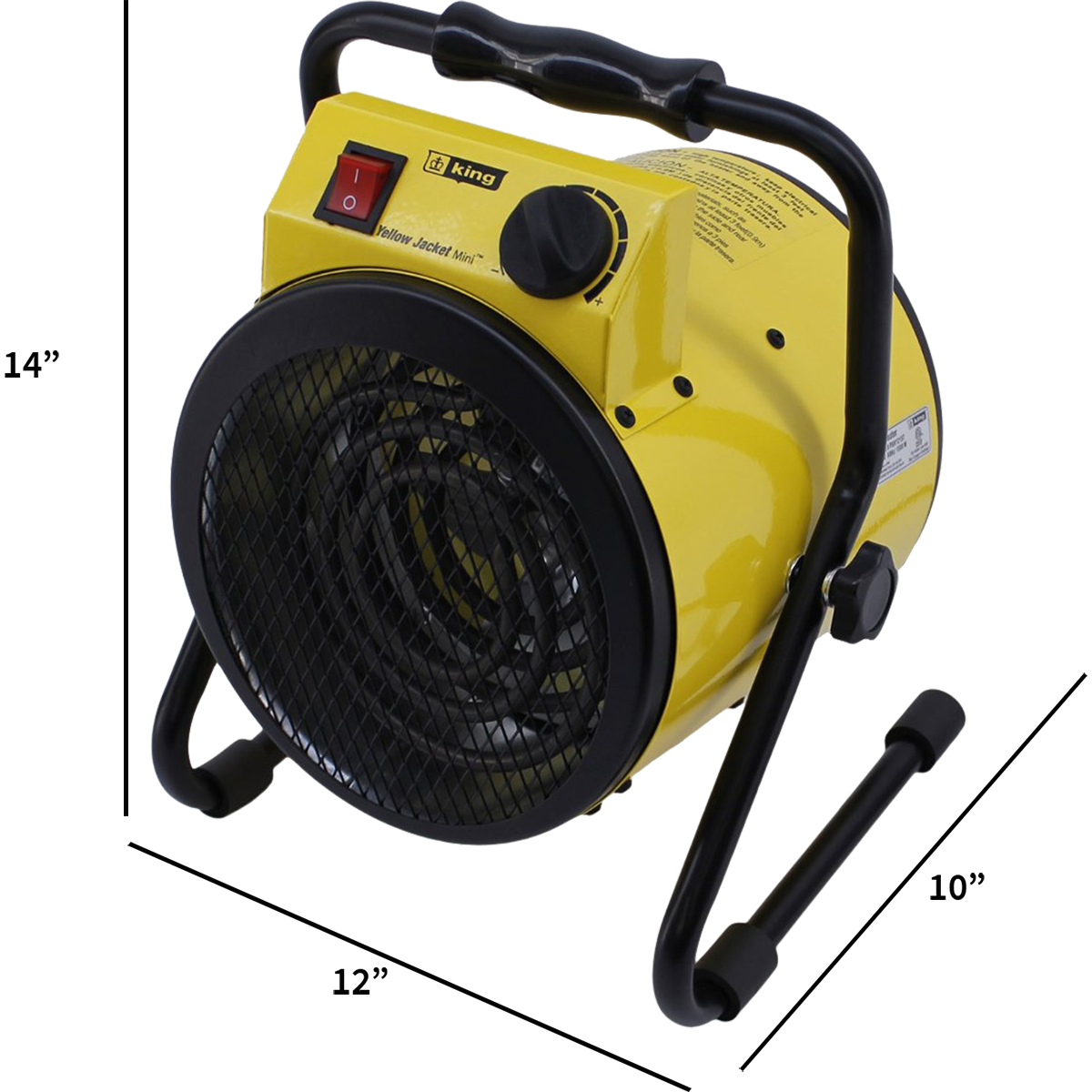 King Electric PSH1215T Shop Heater - Dimensions