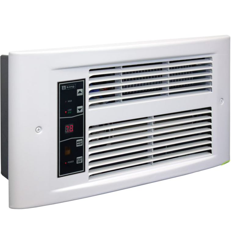 King Electric PX ECO2S 2-Stage Electric Wall Heater - Angle