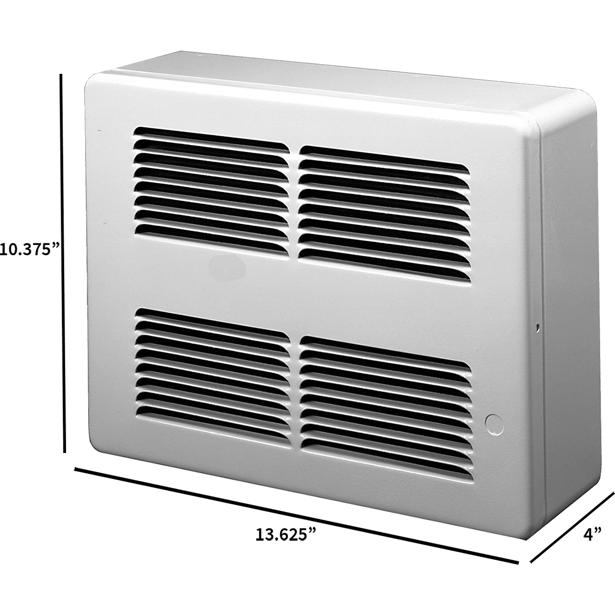 King Electric Slim Line Surface Mount Wall Heater - Dimensions