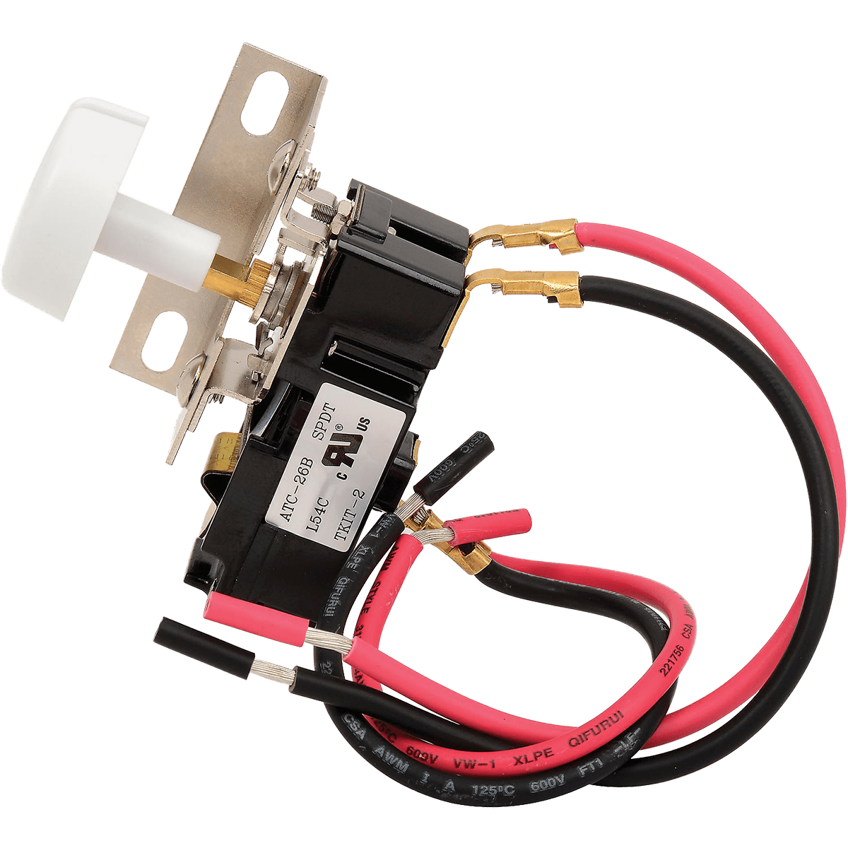 King Electric TKIT-2 Universal Retrofit Double Pole Thermostat - Side