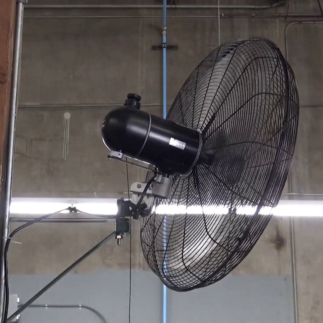 King Electric Outdoor Rated Oscillating Wall Mount Fan - Oscillating