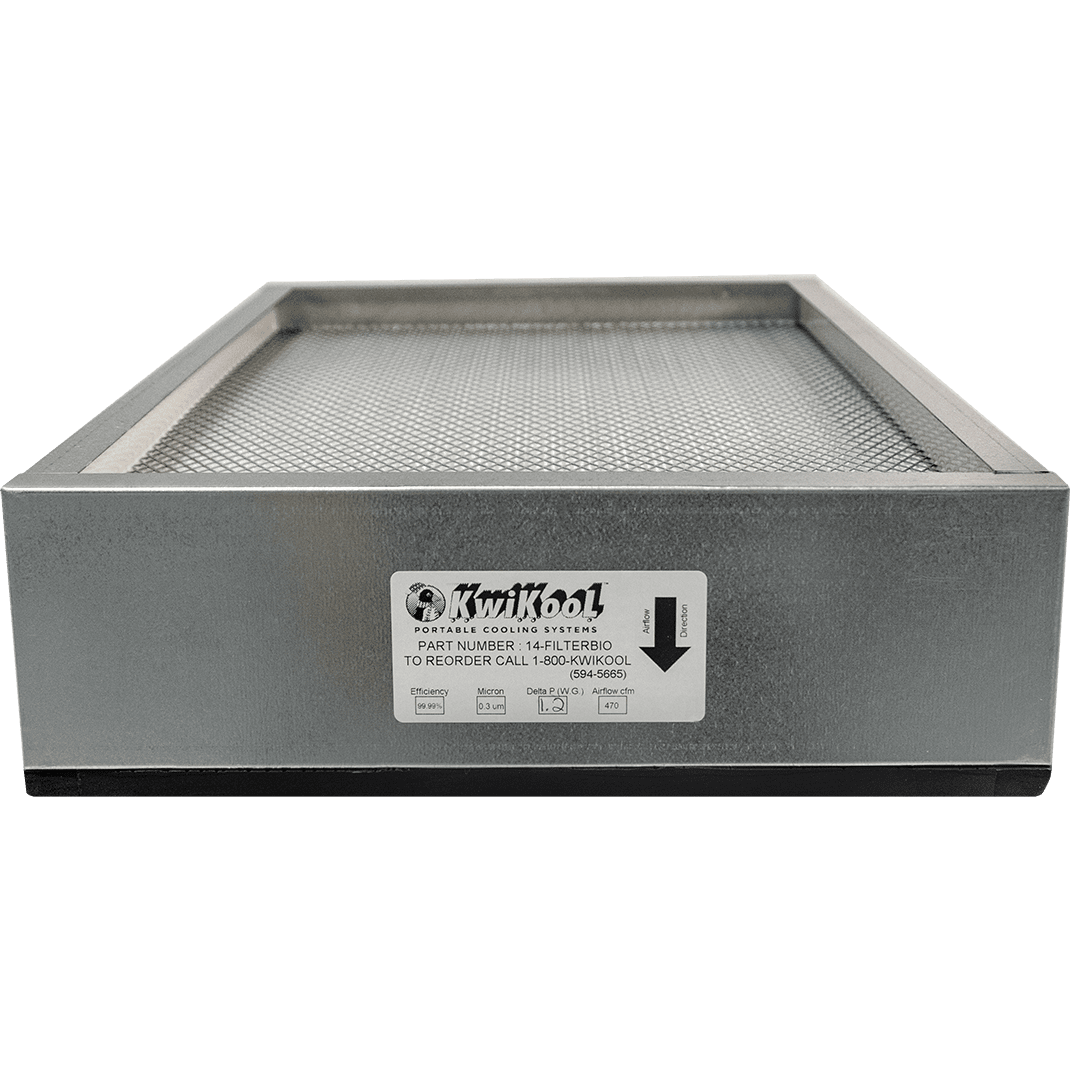 KwiKool 18-FILTERBIO HEPA Replacement Filter - Front View