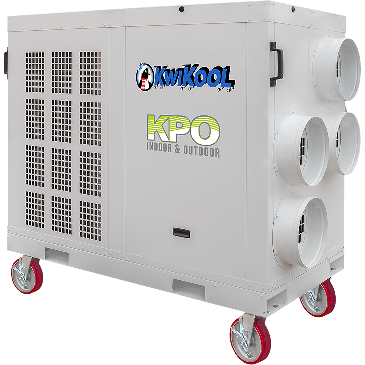 KwiKool 135,000 BTU Indoor/Outdoor Commercial Portable AC - Angle