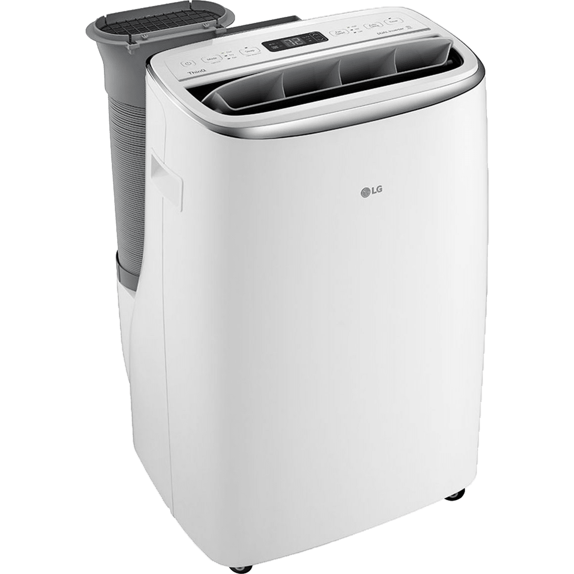 LG 10,000 BTU Dual Inverter Portable Air Conditioner w/ Wi-Fi - Left Angle View