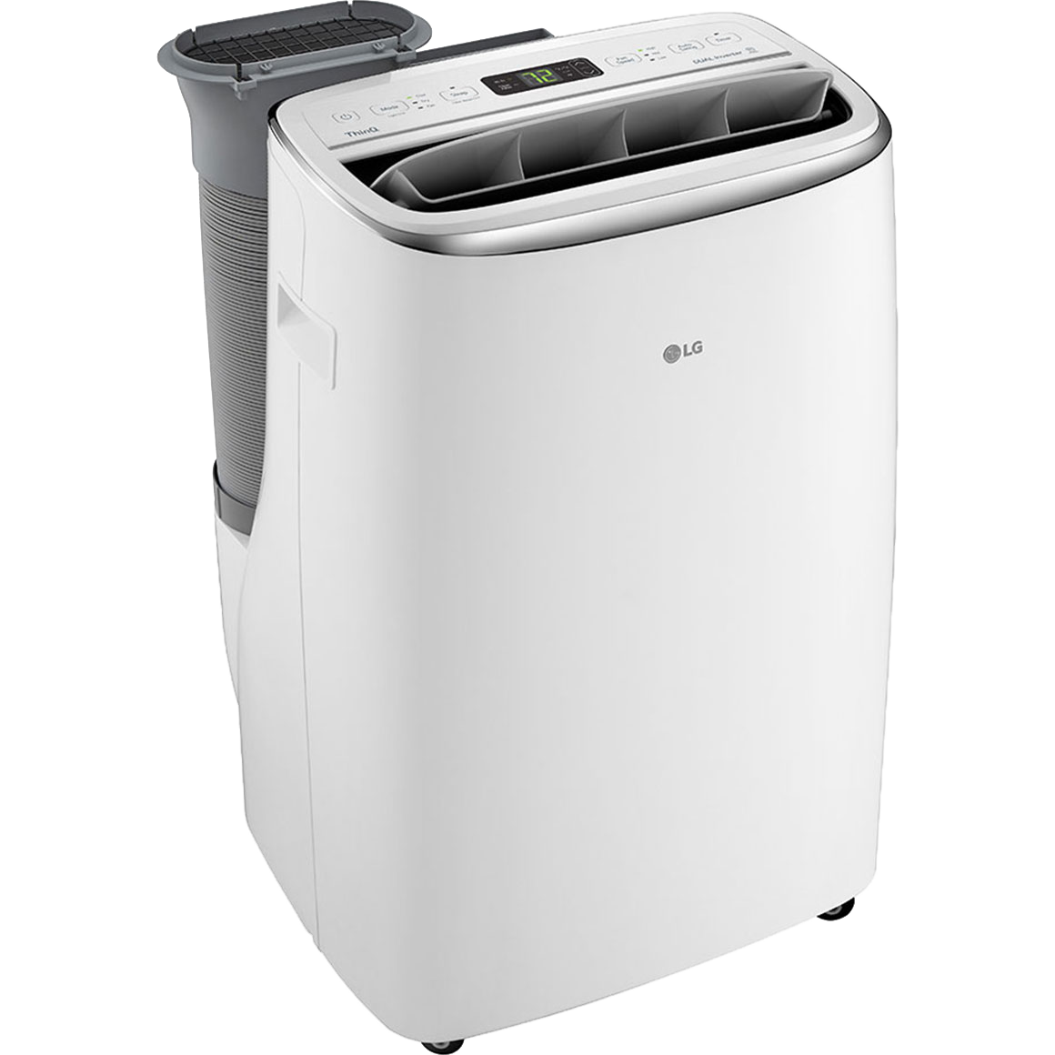 LG 10,000 BTU Dual Inverter Portable Air Conditioner w/ Wi-Fi - Left Angle View