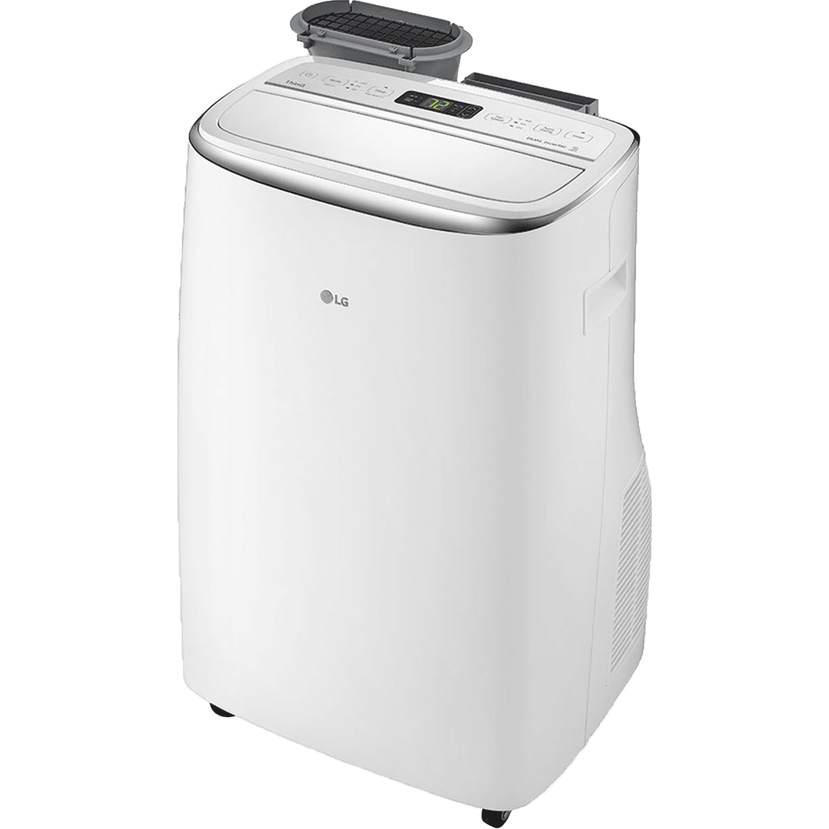 LG 10,000 BTU Dual Inverter Portable Air Conditioner w/ Wi-Fi - Right Angle View