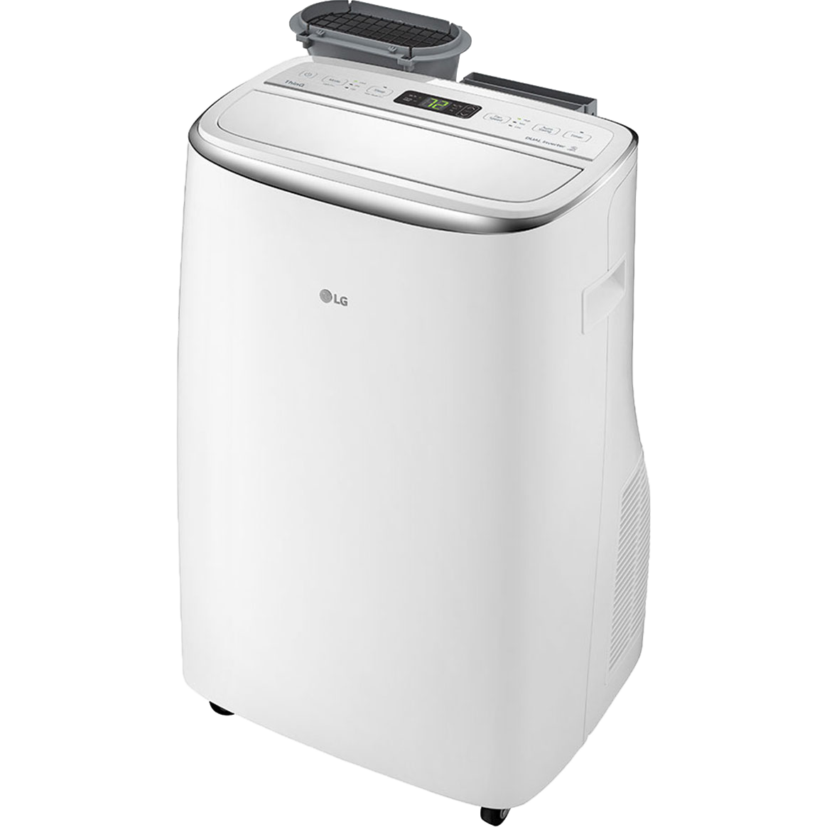 LG 10,000 BTU Dual Inverter Portable Air Conditioner w/ Wi-Fi - Right Angle View