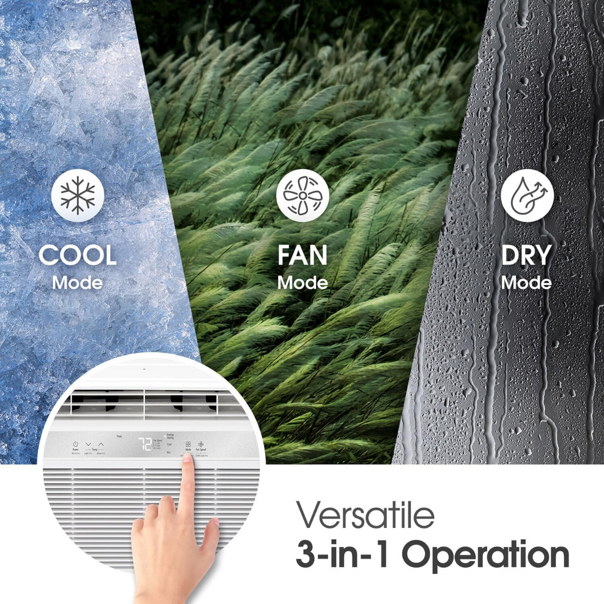 LG 8,000 BTU  Wi-Fi Enabled Window Air Conditioner  LW8024RSM - Infographic 1
