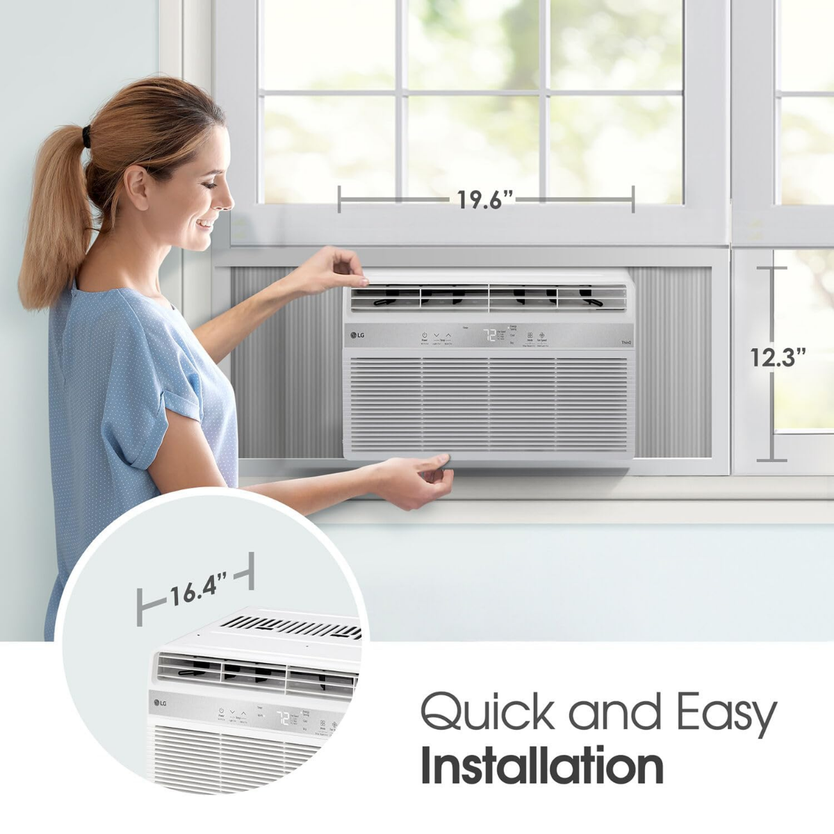 LG 8,000 BTU  Wi-Fi Enabled Window Air Conditioner  LW8024RSM - Infographic 4
