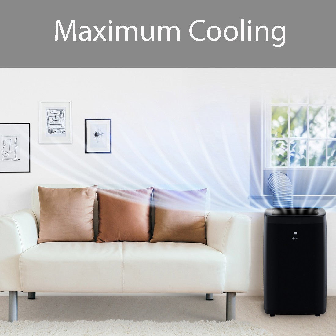 LG 8,000 BTU Wi-Fi Enabled Portable Air Conditioner