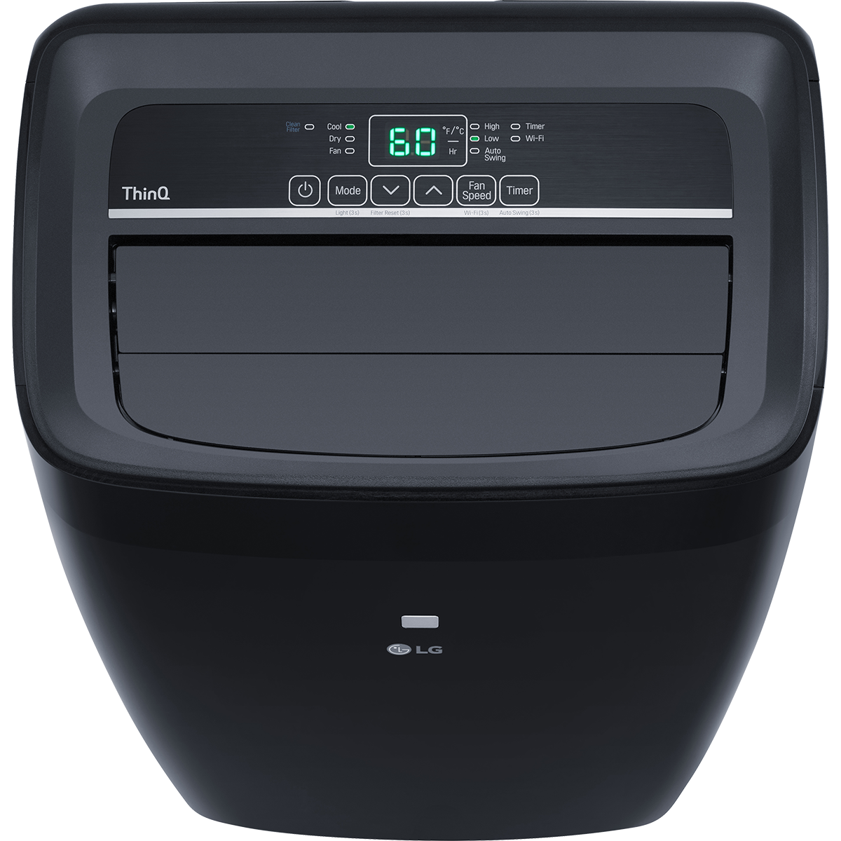 LG 10,000 BTU Wi-Fi Portable Air Conditioner - Top Angle
