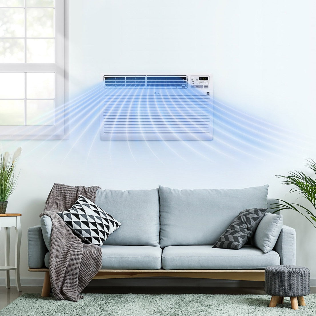 LG 10,000 BTU Through-the-Wall Air Conditioner & Heater - Installed