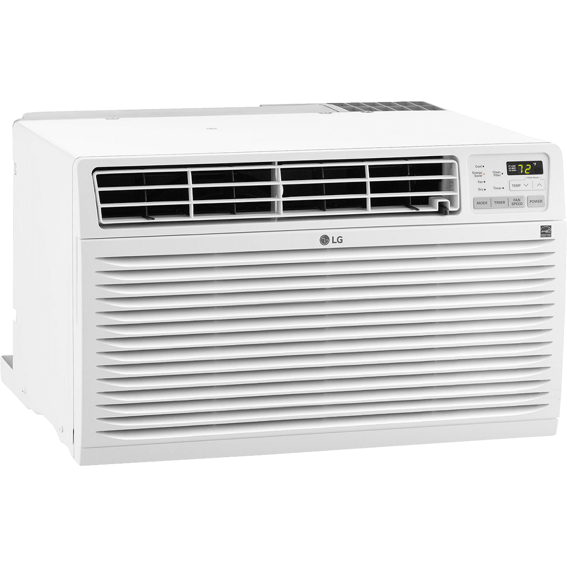 LG 10,000 BTU Through-the-Wall Air Conditioner & Heater - Right Angle