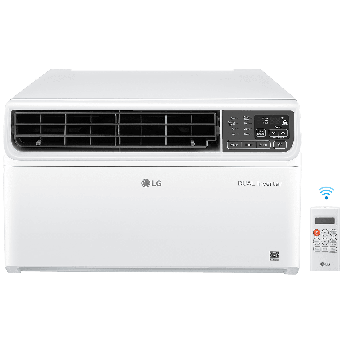 LG LW1221VSM 12,000 BTU Dual Inverter Smart Wi-Fi Window AC - Remote Control