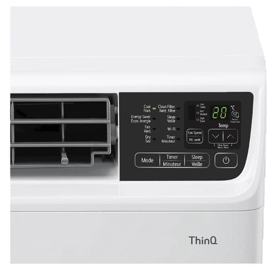 LG 14,000 BTU Dual Inverter Wi-Fi Enabled Window Air Conditioner - Controls