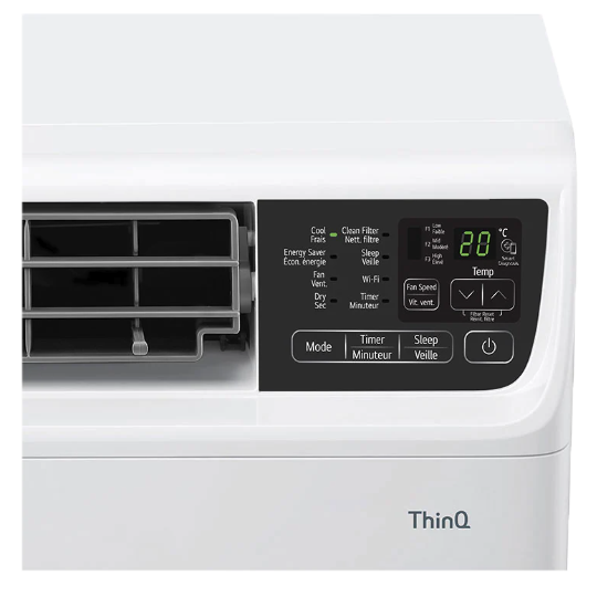 LG 14,000 BTU Dual Inverter Wi-Fi Enabled Window Air Conditioner - Controls