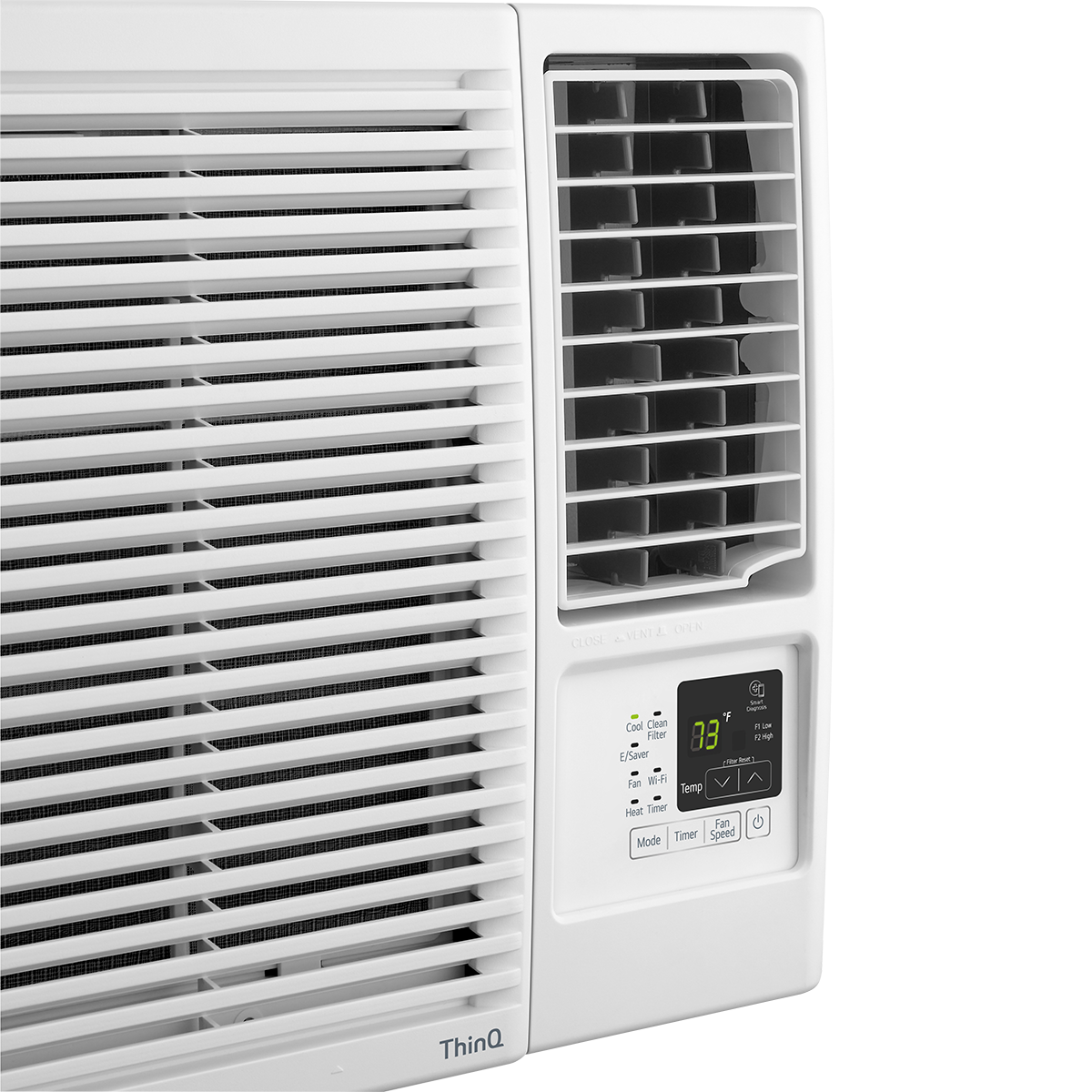 LG 23,000 BTU Heat/Cool Window AC w/Wi-Fi - Control Panel