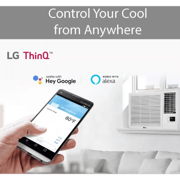 LG 7,500 BTU Smart Wi-Fi Window Air Conditioner w/ Heat - Wifi