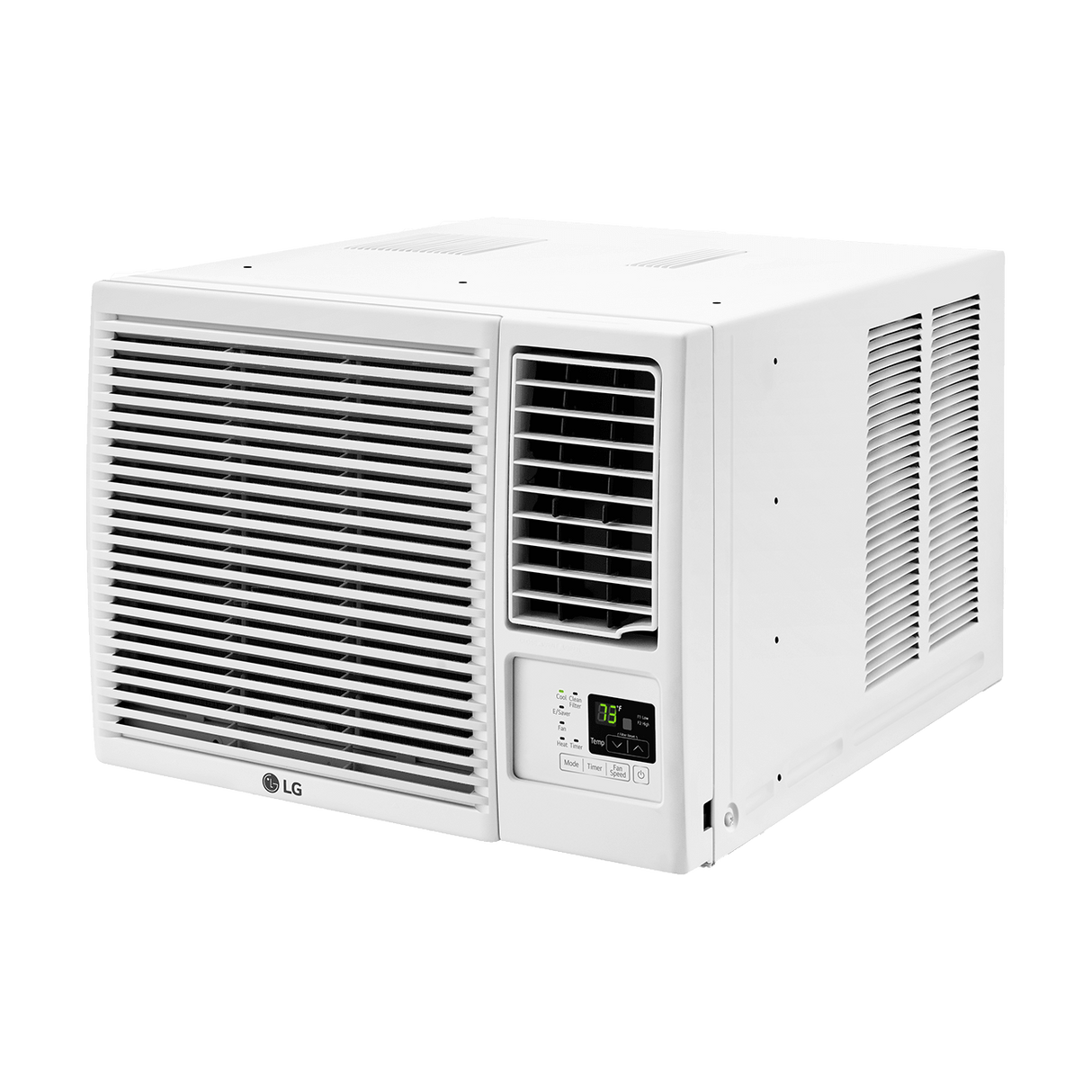 LG 7,600 BTU Window Air Conditioner with Heat - Angle View