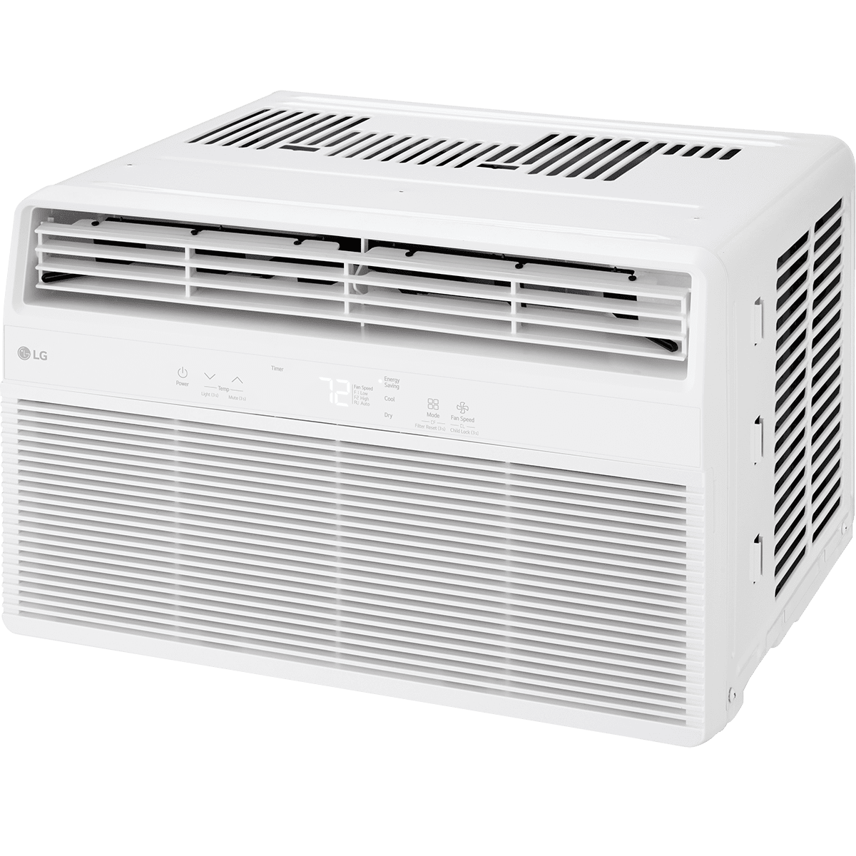LG 8,000 BTU Window Air Conditioner - Left Angle