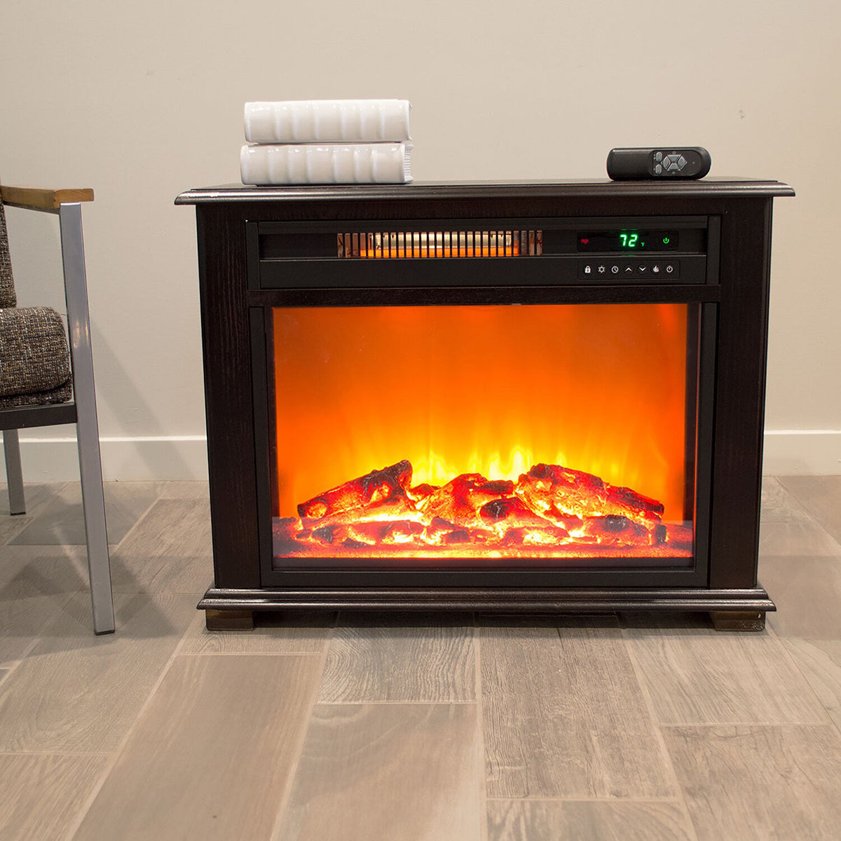 Lifesmart 28 5 Infrared Electroc Fireplace Lifestyle
